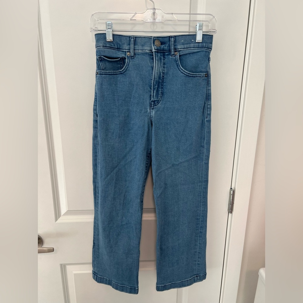 Express Cropped Wide Leg High Rise 4